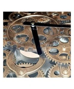 Hot Sale 👍 La Florentina Newton Alarm Moving Cogs Standing Clock Black ⌛ -Deals Home Décor Store 893440270 4 720x928