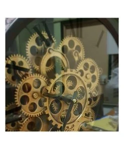 Hot Sale 👍 La Florentina Newton Alarm Moving Cogs Standing Clock Black ⌛ -Deals Home Décor Store 893440270 5 720x928