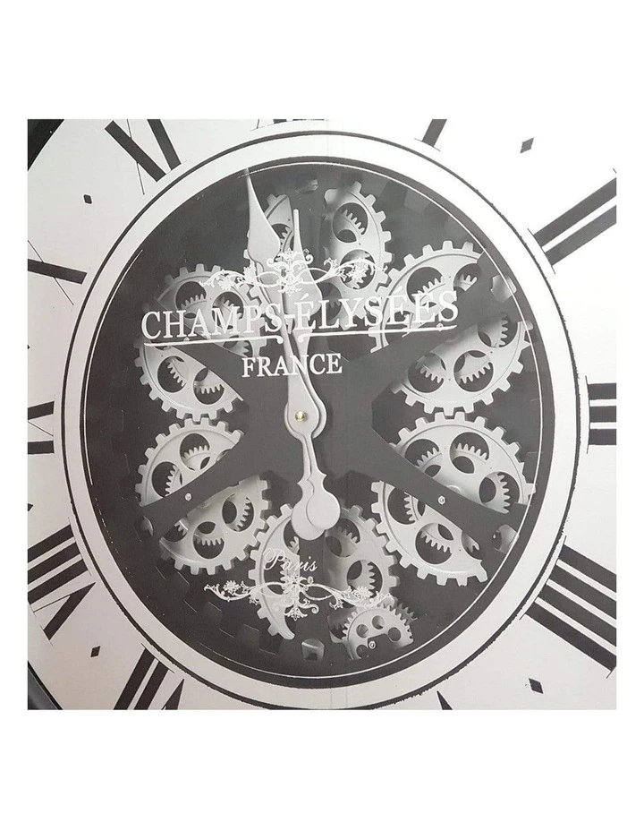 Cheapest ✔️ La Florentina Miro' French Mirrored Moving Cogs Wall Clock 80cm Black ⭐ 3 Cheapest ✔️ La Florentina Miro' French Mirrored Moving Cogs Wall Clock 80cm Black ⭐ - Image 3