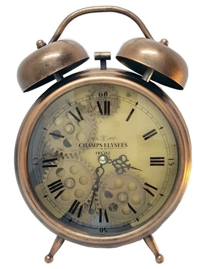 Best deal ✨ La Florentina Madame Cuivre Alarm Moving Cogs Bedside Clock Copper ✨ 1 Best deal ✨ La Florentina Madame Cuivre Alarm Moving Cogs Bedside Clock Copper ✨