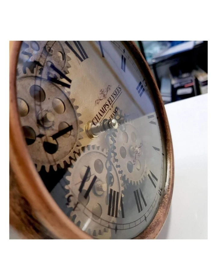 Best deal ✨ La Florentina Madame Cuivre Alarm Moving Cogs Bedside Clock Copper ✨ 3 Best deal ✨ La Florentina Madame Cuivre Alarm Moving Cogs Bedside Clock Copper ✨ - Image 3