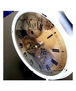 Top 10 🔔 La Florentina Madame Blance Alarm Moving Cogs Bedside Clock White ✔️ -Deals Home Décor Store 893440720 3 720x928