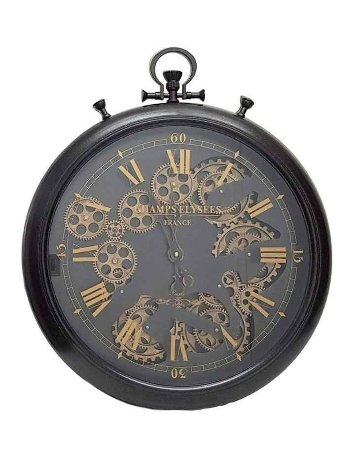 Discount β La Florentina Ulysse Noir French Stopwatch Moving Cogs Wall Clock Black π 1 Discount β La Florentina Ulysse Noir French Stopwatch Moving Cogs Wall Clock Black π