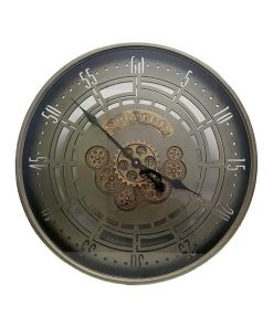 Budget 🎉 La Florentina Temps Round Modern Clock 60cm Grey ✨