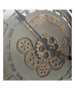 Budget 🎉 La Florentina Temps Round Modern Clock 60cm Grey ✨ -Deals Home Décor Store 893459080 3 720x928