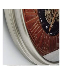 Promo 🎉 La Florentina Rustique Moving Cogs Clock 80cm Round Industrial ✨ -Deals Home Décor Store 893461600 3 720x928