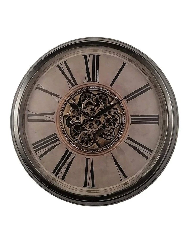 Brand new π La Florentina Le Romancier Round Antique Provincial Moving Cogs Wall Clock Rustic β¨ 1 Brand new π La Florentina Le Romancier Round Antique Provincial Moving Cogs Wall Clock Rustic β¨