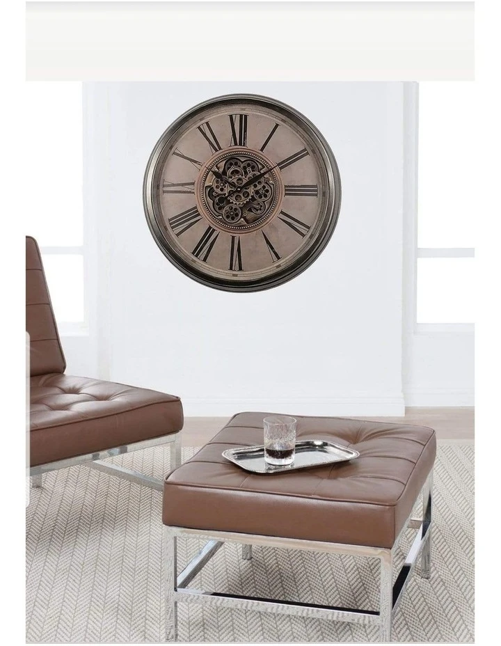 Brand new π La Florentina Le Romancier Round Antique Provincial Moving Cogs Wall Clock Rustic β¨ 3 Brand new π La Florentina Le Romancier Round Antique Provincial Moving Cogs Wall Clock Rustic β¨ - Image 3