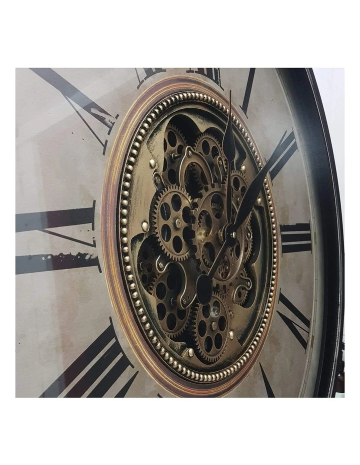 Brand new π La Florentina Le Romancier Round Antique Provincial Moving Cogs Wall Clock Rustic β¨ 4 Brand new π La Florentina Le Romancier Round Antique Provincial Moving Cogs Wall Clock Rustic β¨ - Image 4