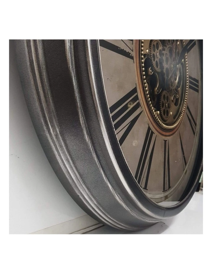 Brand new π La Florentina Le Romancier Round Antique Provincial Moving Cogs Wall Clock Rustic β¨ 5 Brand new π La Florentina Le Romancier Round Antique Provincial Moving Cogs Wall Clock Rustic β¨ - Image 5