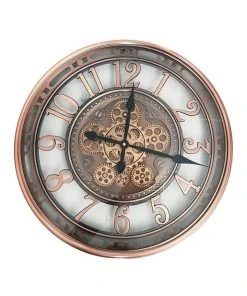 Best reviews of β¨ La Florentina Epoque Round Industrial Moving Cogs Wall Clock Rustic π₯