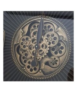 Cheapest 🛒 La Florentina The Aviator Bronze Round Maxim Ribbed Exposed Gear Clock Bronze 😉 -Deals Home Décor Store 893462950 4 720x928