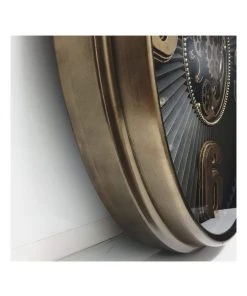 Cheapest 🛒 La Florentina The Aviator Bronze Round Maxim Ribbed Exposed Gear Clock Bronze 😉 -Deals Home Décor Store 893462950 5 720x928