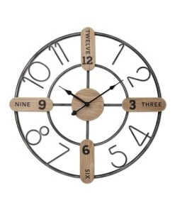 Best deal β€οΈ Toki Elliot 60cm Wall Clock Metal π