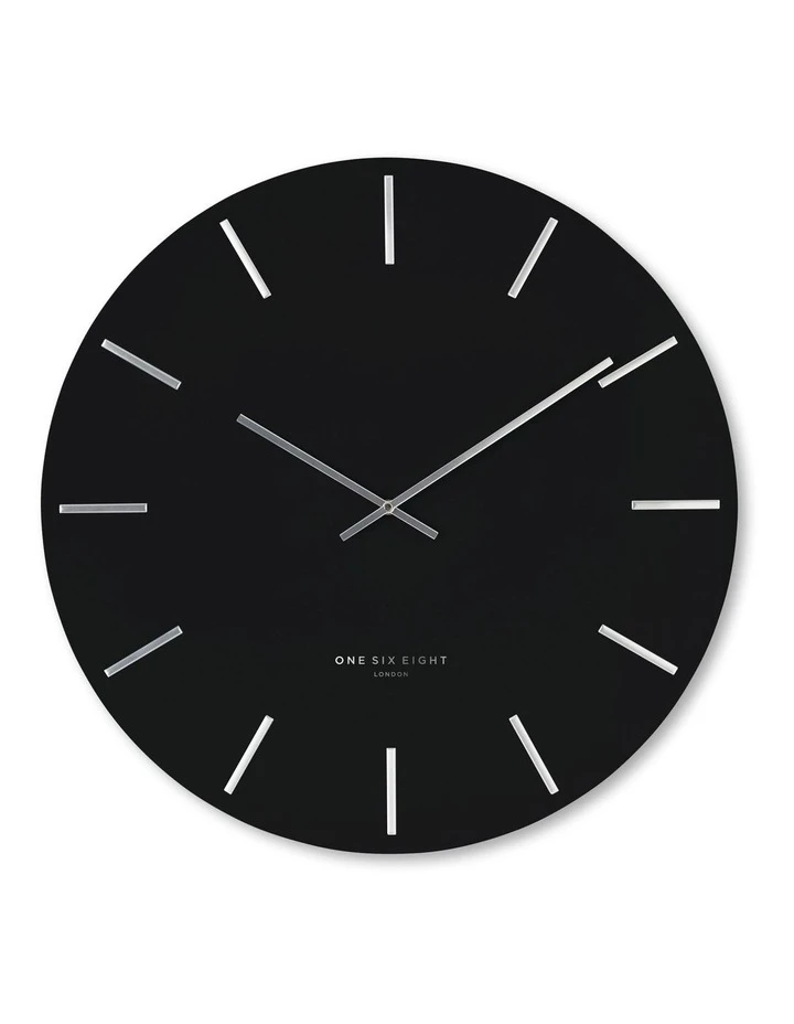 Best Sale π One Six Eight London Luca 40cm Silent Wall Clock Black β 1 Best Sale π One Six Eight London Luca 40cm Silent Wall Clock Black β