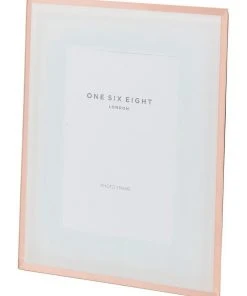 Best deal ⌛ One Six Eight London Glass Photo Frame 6x4 White/Rose Gold 🔥