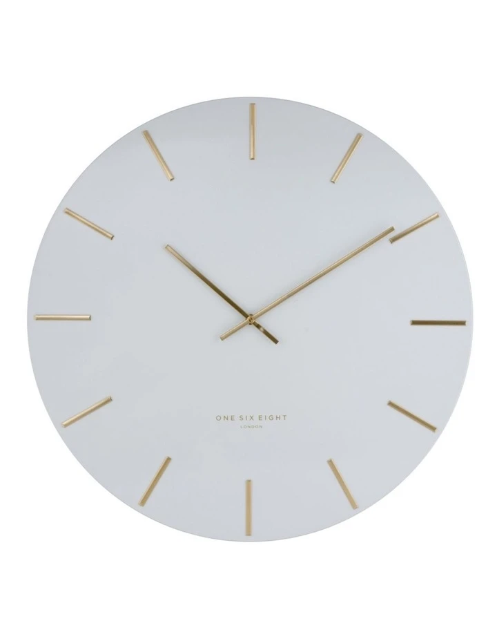 Coupon ⭐ One Six Eight London Luca White 40cm Silent Wall Clock ✔️ 1 Coupon ⭐ One Six Eight London Luca White 40cm Silent Wall Clock ✔️